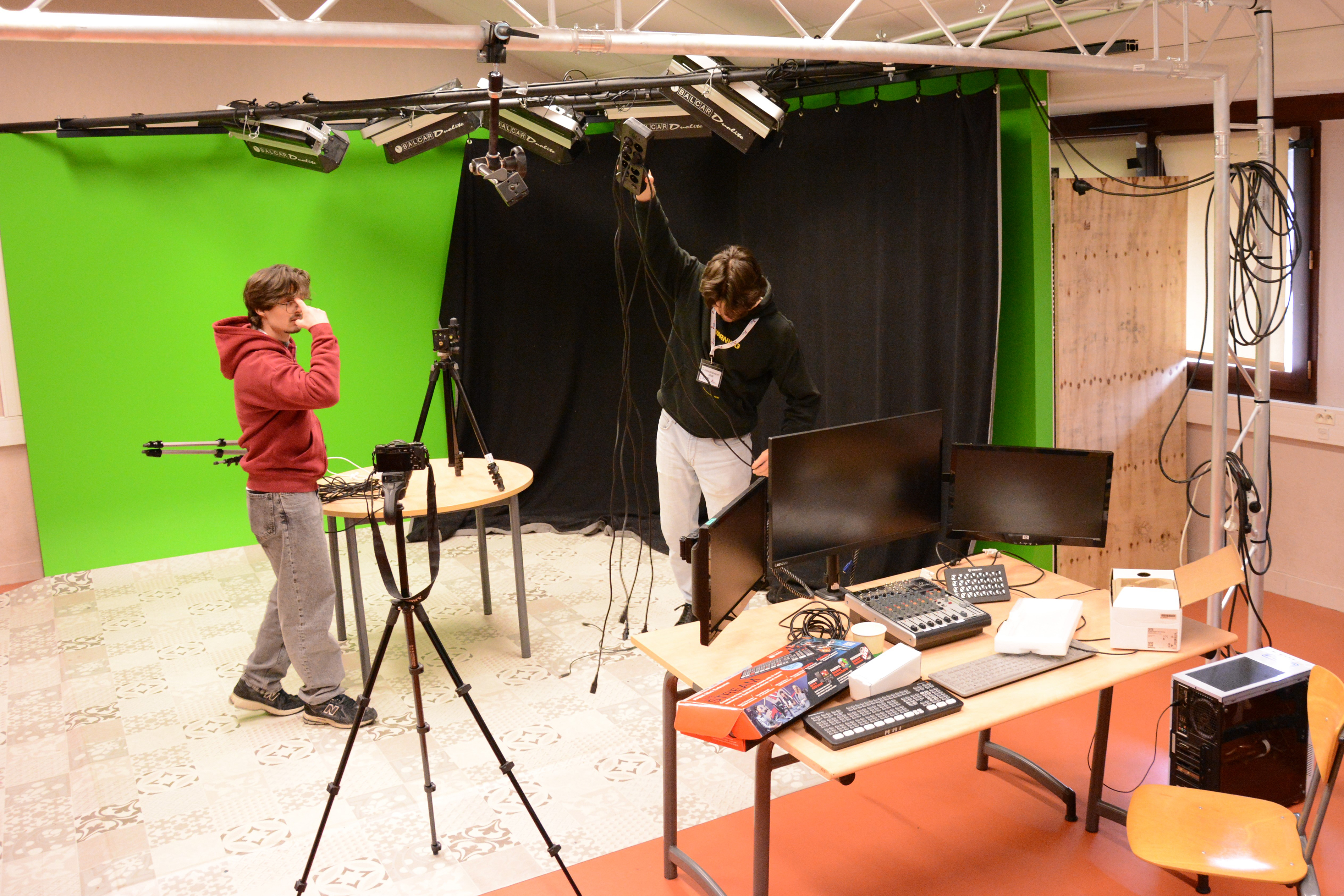 Photographie de la préparation pour les journées portes ouvertes